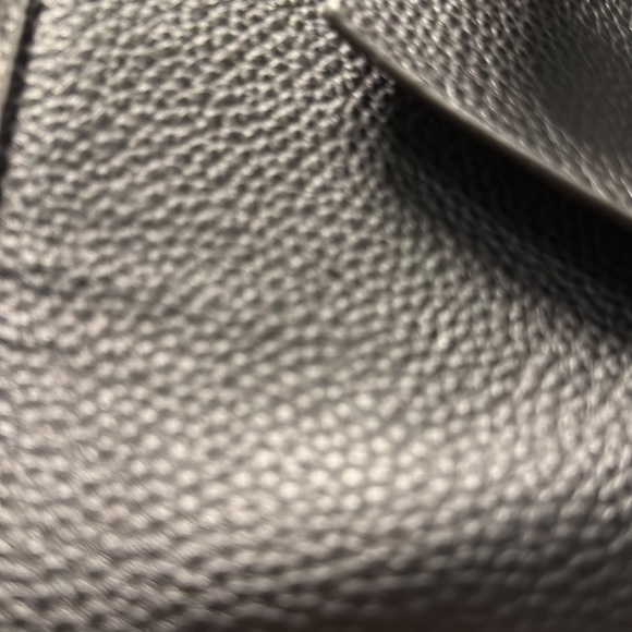 Crossi Like NEW Elegant Bow Black Classic Park Bow Leather Satchel Hand Purse - Picture 6 of 15